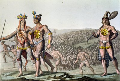 Die Häuptlinge von Florida auf dem Weg zum Krieg, ca. 1820 von Gallo Gallina